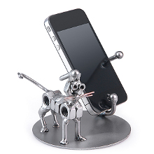 Schraubenmännchen günstig Smart Phone Halter Katze im Metallfiguren Shop